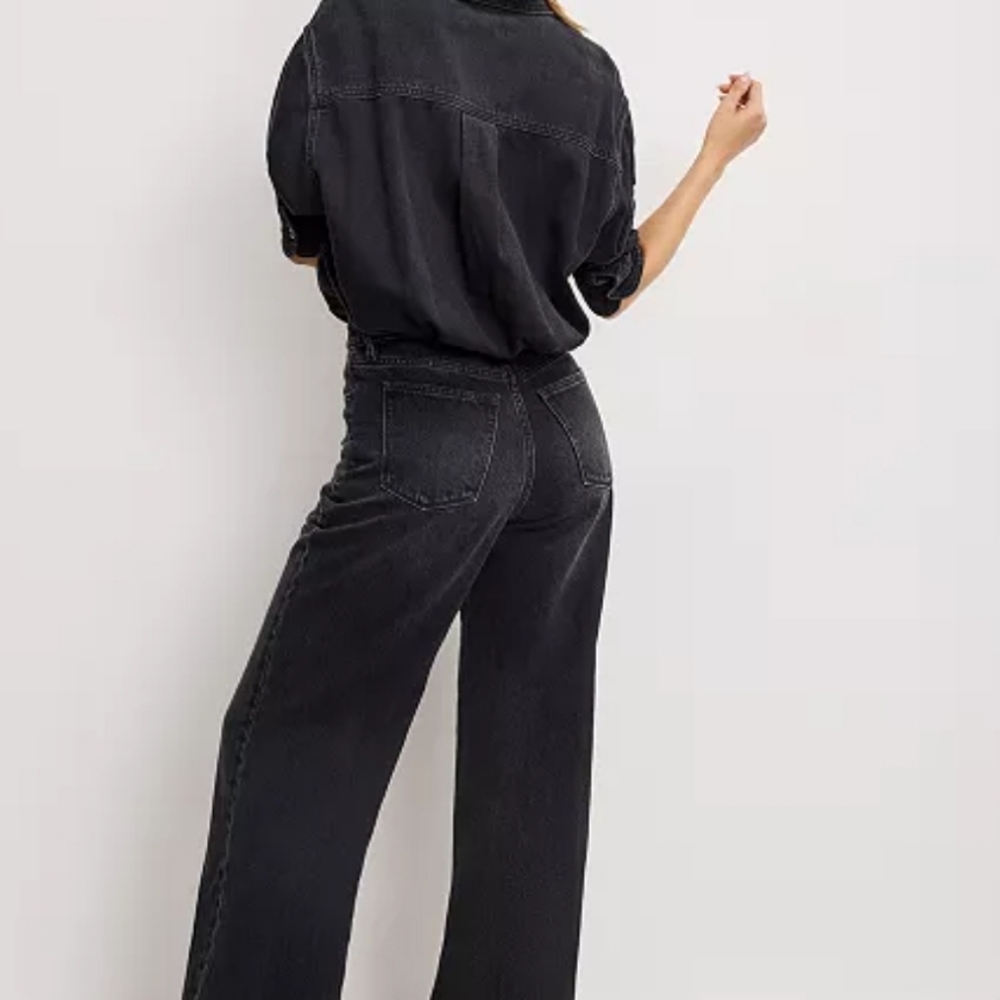 Good American Black Denim Jumpsuit - Picture 5 of 5